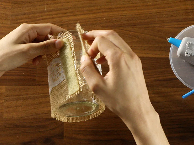 How to Make Burlap Storage Jars